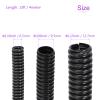 DMiotech 1/4" x 13ft, 3/8" x 13ft, 1/2" x 13ft Assorted Wire Loom Split Tubing, Cord Protectors from Pet Flexible Conduit Cable Management for Office, Home, Garden, Black view 3