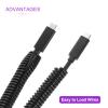 DMiotech 100ft Wire Loom Split Tubing 1/4 Inch, Cord Protectors from Pet Flexible Conduit Cable Management for Office, Home, Garden, Black view 4