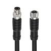 ZBLZGP M8 4 Pin A-Code Shielded Extension Cable, IP67 Waterproof Male to Female Fieldbus Cord for Profibus IO-Link DeviceNet Industrial Ethernet Sensor Connection, 2M (6.6FT) view 1