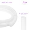 DMiotech 10ft Wire Loom Split Tubing 1 Inch, Cord Protectors from Pet Flexible Conduit Cable Management for Office, Home, Garden, White view 3