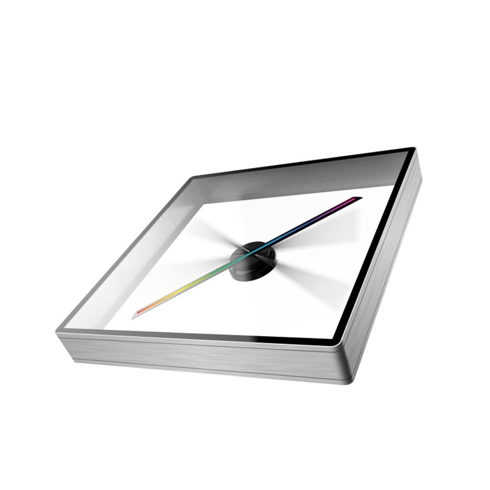 3D Hologram Fan, 17.7inch 3D Holographic Fan Projector Rotating Virtual Stereoscopic Aerial Imaging With Colorful Display, LED Holographic Fan Spinner