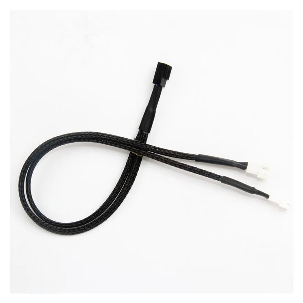 Chunsu Motherboard 4Pin Fan to 1x 2xPH2.0 4pin Cable for Graphics Fan Splitter Adapter Cables 30CM(2X)