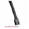 Chunsu Motherboard 4Pin Fan to 1x 2xPH2.0 4pin Cable for Graphics Fan Splitter Adapter Cables 30CM(2X) view 3