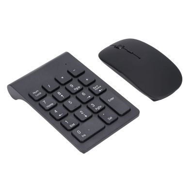 Aramox 1200 DPI Sensitive Number Pad Mouse Combo, Suitable for 2000 Users, ABS Material Black Color