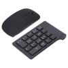 Aramox 1200 DPI Sensitive Number Pad Mouse Combo, Suitable for 2000 Users, ABS Material Black Color view 4