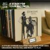 Big Fudge Vinyl Acacia Wood Expandable Record Storage - LP Album Rack & Scratch-Resistant Vinyl Holder Stand - For Record Collection Organisation and Display - Holds 50-75 Records view 2