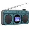 SEMIER Small Digital FM Radio Bluetooth Speaker, Handheld Rechargeable Radio Wireless Speaker, LCD Display, Double Speakers, Headphone Jack, Support USB/Micro SD Card MP3 Play for Home Outdoor (No AM) view 1