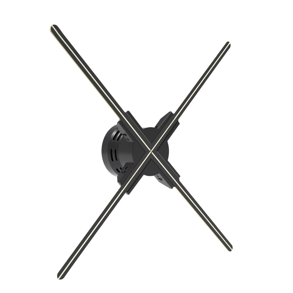 3D Hologram Fan, 3D Holographic Display Air Fan Video Projector Wall-mounted Led Sign Holographic Lamp Player Holographic Fan Spinner, for Business, Bar, Parties