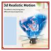 3D Hologram Fan, 3D Holographic Display Air Fan Video Projector Wall-mounted Led Sign Holographic Lamp Player Holographic Fan Spinner, for Business, Bar, Parties view 2