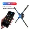 3D Hologram Fan, 3D Holographic Display Air Fan Video Projector Wall-mounted Led Sign Holographic Lamp Player Holographic Fan Spinner, for Business, Bar, Parties view 3