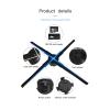 3D Hologram Fan, 3D Hologram Fan Display 3D Animation Video Projector Advertising Light, HD LED Holographic Fan Spinner, for Business, Bar, Parties(80cm) view 3