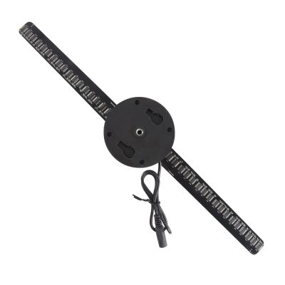 3D Hologram Fan, 16.5 3D Hologram Fan Rotating Lamp Video Advertising Projector for Shop Party Advertising Display, HD LED Holographic Fan Spinner