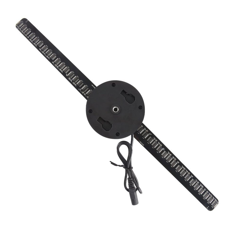 3D Hologram Fan, 16.5 3D Hologram Fan Rotating Lamp Video Advertising Projector for Shop Party Advertising Display, HD LED Holographic Fan Spinner