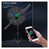 3D Hologram Fan, 16.5 3D Hologram Fan Rotating Lamp Video Advertising Projector for Shop Party Advertising Display, HD LED Holographic Fan Spinner view 4