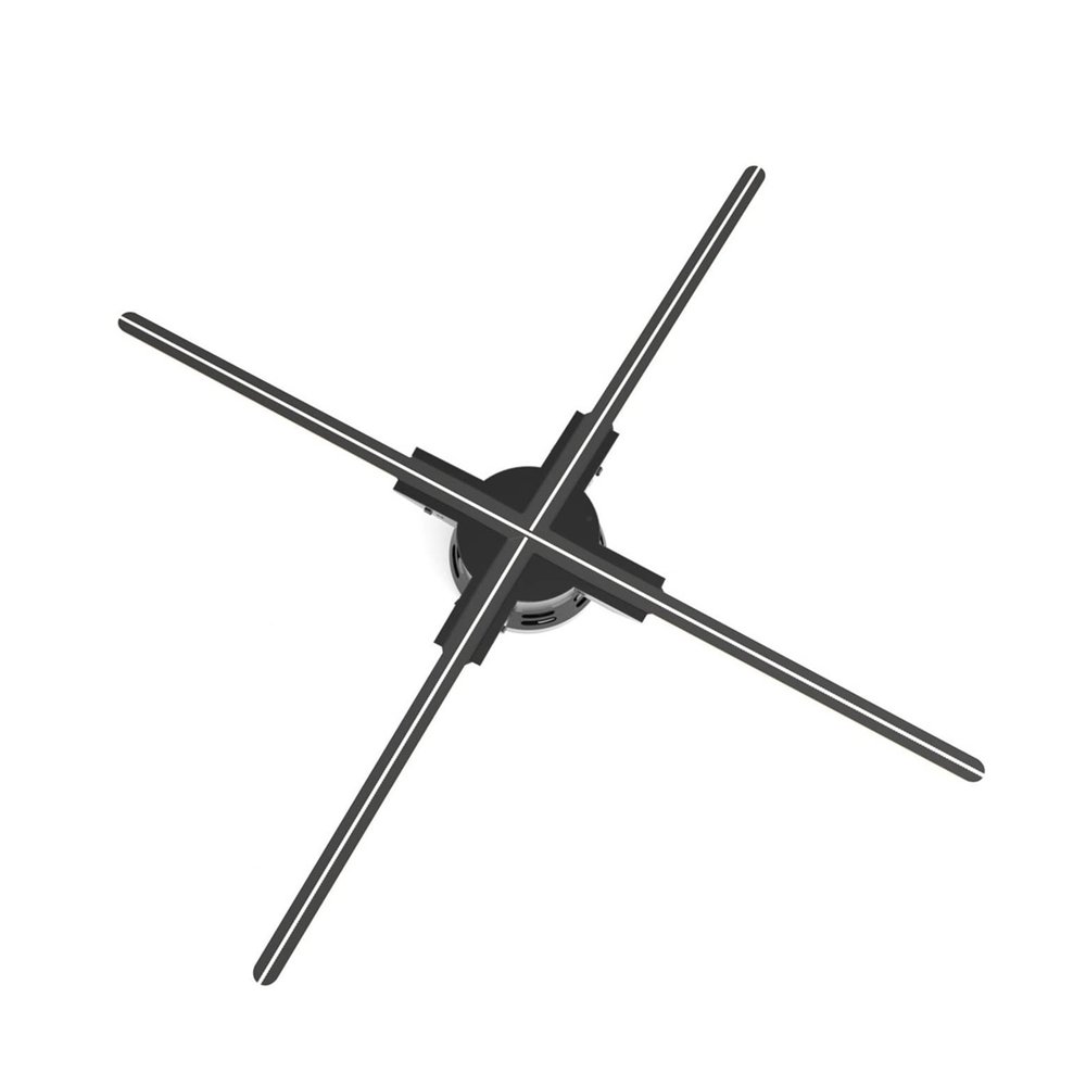3D Hologram Fan, 20.5 Inches 3D Hologram Projector Advertising Display Wall-mounted Advertising Machine, HD LED Holographic Fan Spinner, for Business, Bar