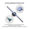 3D Hologram Fan, Naked-eye Holographic 3D Projector 3D Hologram Projector Advertising Display Trade Show LED Display Fan, Holographic Fan Spinner view 4