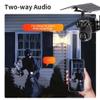 Dual 3MP Lens Solar Powered Security Camera with 128GB Memory Card, 4X Zoom Wireless Outdoor Linkage Camera for Home Security, 9.84ft / 3M Cord, 2.4G Hz WiFi, 360 PTZ Camera w/Auto Tracking, PIR Motio view 4