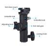Aluminum Alloy E Type Flash Stand Bracket Hot Shoe Mount Adapter with Umbrella Holder for Photo view 3