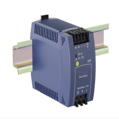 Arionyx Switching Power Supply,Din-Rail Power Supply ML50.100, 24V DC, 2.1A Output, 50W, Single Phase, ML50.100