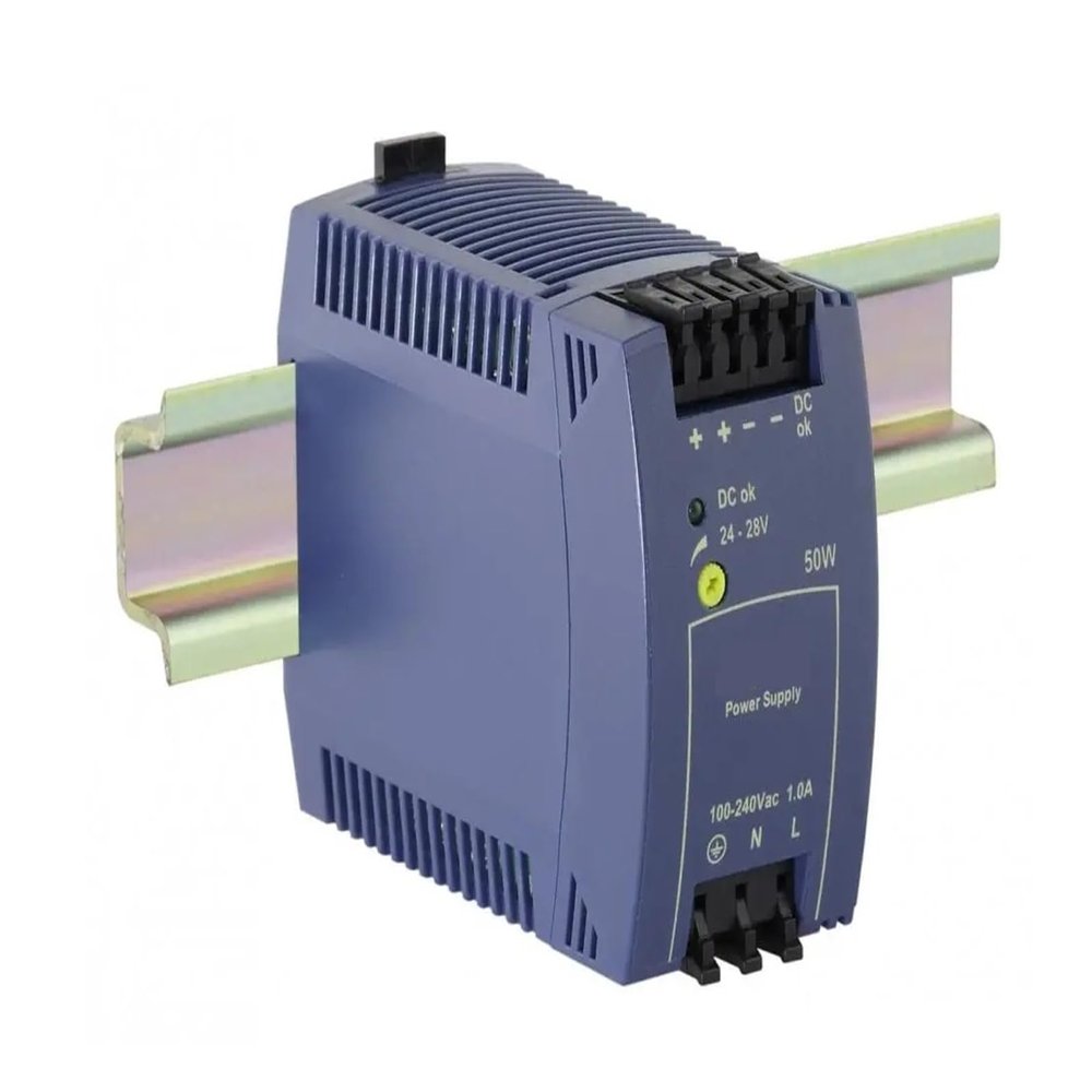 Arionyx Switching Power Supply,Din-Rail Power Supply ML50.100, 24V DC, 2.1A Output, 50W, Single Phase, ML50.100