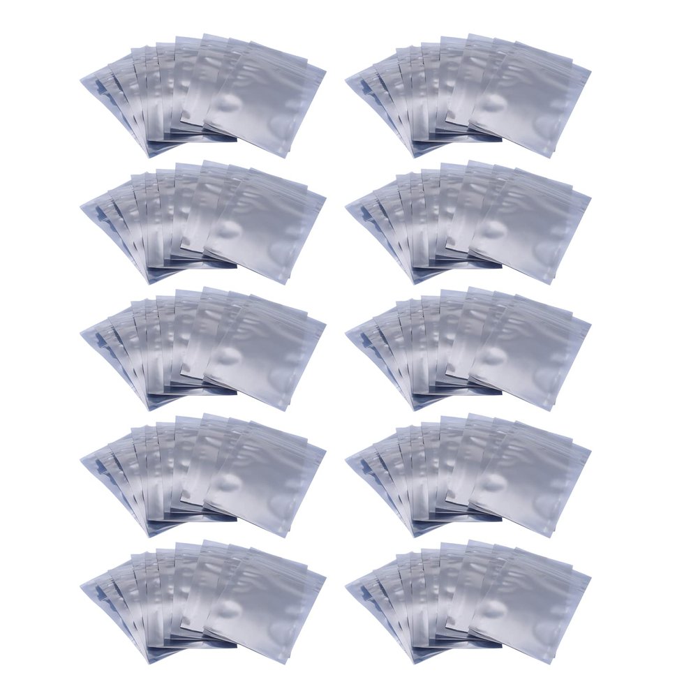 100Pcs 6x9cm Antistatic Storage Bag, Zip Lock, Leak Proof, for Electronic Accessories, Batters, Components with light practical
