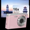 4K Digital Camera, 16X Zoom Video Camera Camcorder Anti Shake with 2.8 Inch LCD Screen, 50MP Autofocus Compact Camera with Fill Light for Selfie Vlog (Roseate) view 3