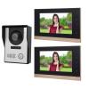 2 in 1 Wired Video Doorbell and Intercom System with 7 Inch Display, HD CMOS Sensor, Infrared Camera for Home Surveillance, Unlocking with Electric Locks (US Plug) view 3