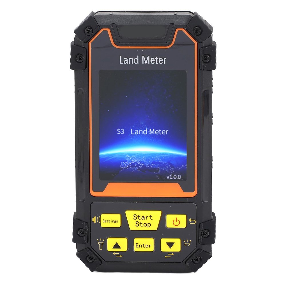 GPS Land Meter, S3 Handheld Land Surveying Instrument with 2.4in Color Screen, Land Area Measurer Supports Land Area Distance Airborne Slope Measurement