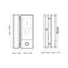Smart Glass Door Safety Lock, Fingerprint, Password, Card Key Unlock, Digital Keypad Security Keyless Electronic Lock for Frameless Double Door view 2