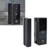 Smart Glass Door Safety Lock, Fingerprint, Password, Card Key Unlock, Digital Keypad Security Keyless Electronic Lock for Frameless Double Door view 3