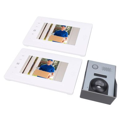 7inch TFT Screen Video Doorbell System with Wide Angle Camera, Dual Way Intercom for Villas, Homes, Offices (US regulations)