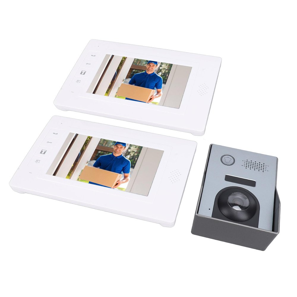 7inch TFT Screen Video Doorbell System with Wide Angle Camera, Dual Way Intercom for Villas, Homes, Offices (US regulations)