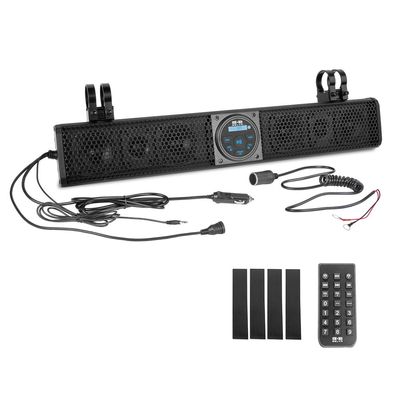 BELVA BASB26v2 26 500W Amplified Weatherproof Bluetooth Soundbar for UTV/ATV/SxS/Golf Cart, 6-Speakers, Remote Control, Preset Equalizer, Fits 1.5" - 2" Roll Bars