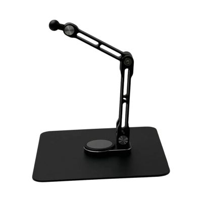 Ball Head Tablet Support Tablet Mount Adjustable Height Phone Stand Phone Bracket for Library Office Bedroom Table Cafes, Black