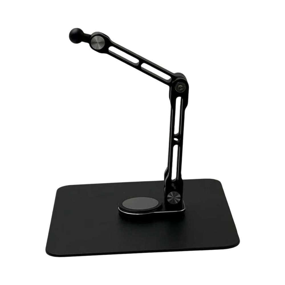 Ball Head Tablet Support Tablet Mount Adjustable Height Phone Stand Phone Bracket for Library Office Bedroom Table Cafes, Black