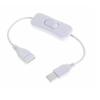 penpenlu USB Cable with On/Off Switch, Extension Toggle Fit for USB LED String, Gadget Power Supply (USB Switch-White) view 1