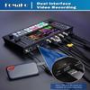 FoMaKo 4K HDMI Video Mixer Switcher, 5.5 Inch FHD LCD Screen, 5-Channel Live Streaming Switcher, 4K 60FPS Input, 1080p 60FPS Output, Support PTZ Controller, SDI+HDMI Video Switcher, M4 view 3