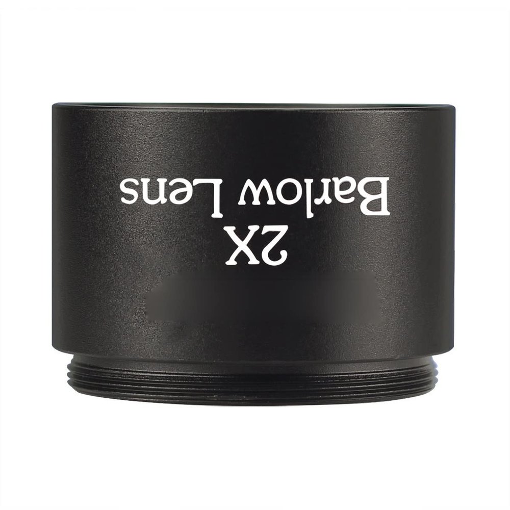 1.25'' 31.7mm 2X Lens M28.6 * 0.6 Thread for Standard Telescope
