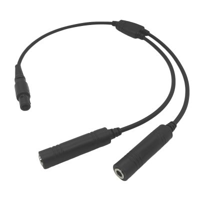 stdgove GA Dual Plug General Aviation Headset to 6 Pin LEMO Adapter Cable Aircraft Pilot Headphones Connector Compatible with Bose A20 A30 Headphone (Pattern 2)