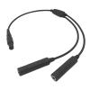 stdgove GA Dual Plug General Aviation Headset to 6 Pin LEMO Adapter Cable Aircraft Pilot Headphones Connector Compatible with Bose A20 A30 Headphone (Pattern 2) view 1