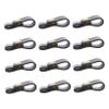 LIFKICH 72pcs Retro Leather Cord Organizer Data Cable Storage Soft Pu Material Cable Holder Clip Power Cord Organizer view 1