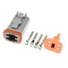 1 Set 4pin DT Waterprof Male Female Electrical Connector p/Lug DT04-4P DT06-4S with Terminals(Female) view 1