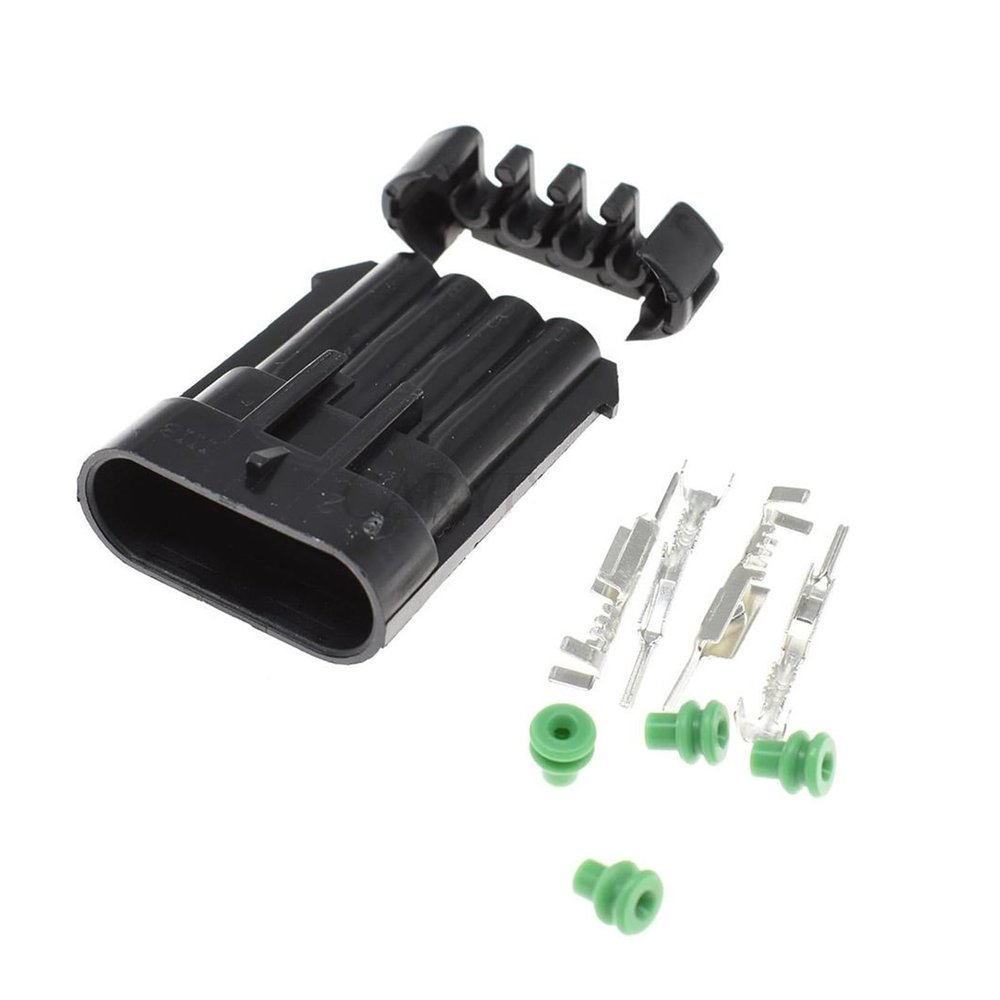 1 Set 4 Pin Waterprof Car Connector 12162144 O/y-gen Socket(Male)