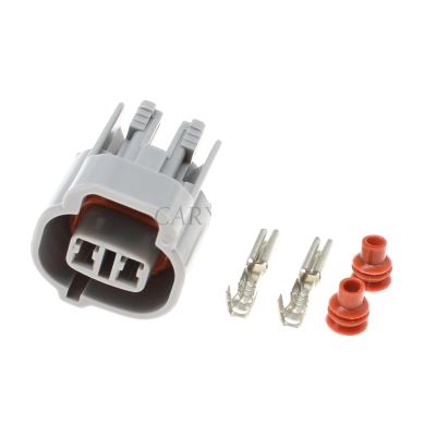 1 Set Sum1tomo 2 Pin Way Female Auto Connector Fog Light Lamp Socket Reverse Radar p/Lug 6189-0031(Gray)