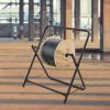 Single Axle Cable Caddy,Commercial Industrial Grade Durable Steel Wire Rack Dispenser,Compact Design Holds Cable Reels Up to 66.14 Lb Capacity view 3