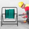 Single Axle Cable Caddy,Commercial Industrial Grade Durable Steel Wire Rack Dispenser,Compact Design Holds Cable Reels Up to 66.14 Lb Capacity view 4
