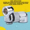 plplaaoo Water Cooling Fitting, Sturdy Brass Tube Fitting 90 Degree Angle Rotary G1/4 Thread Elbow Tube Fitting Connector Chrome Plated Brass for PC Water Cooling System Hose Connector (Silver) view 2