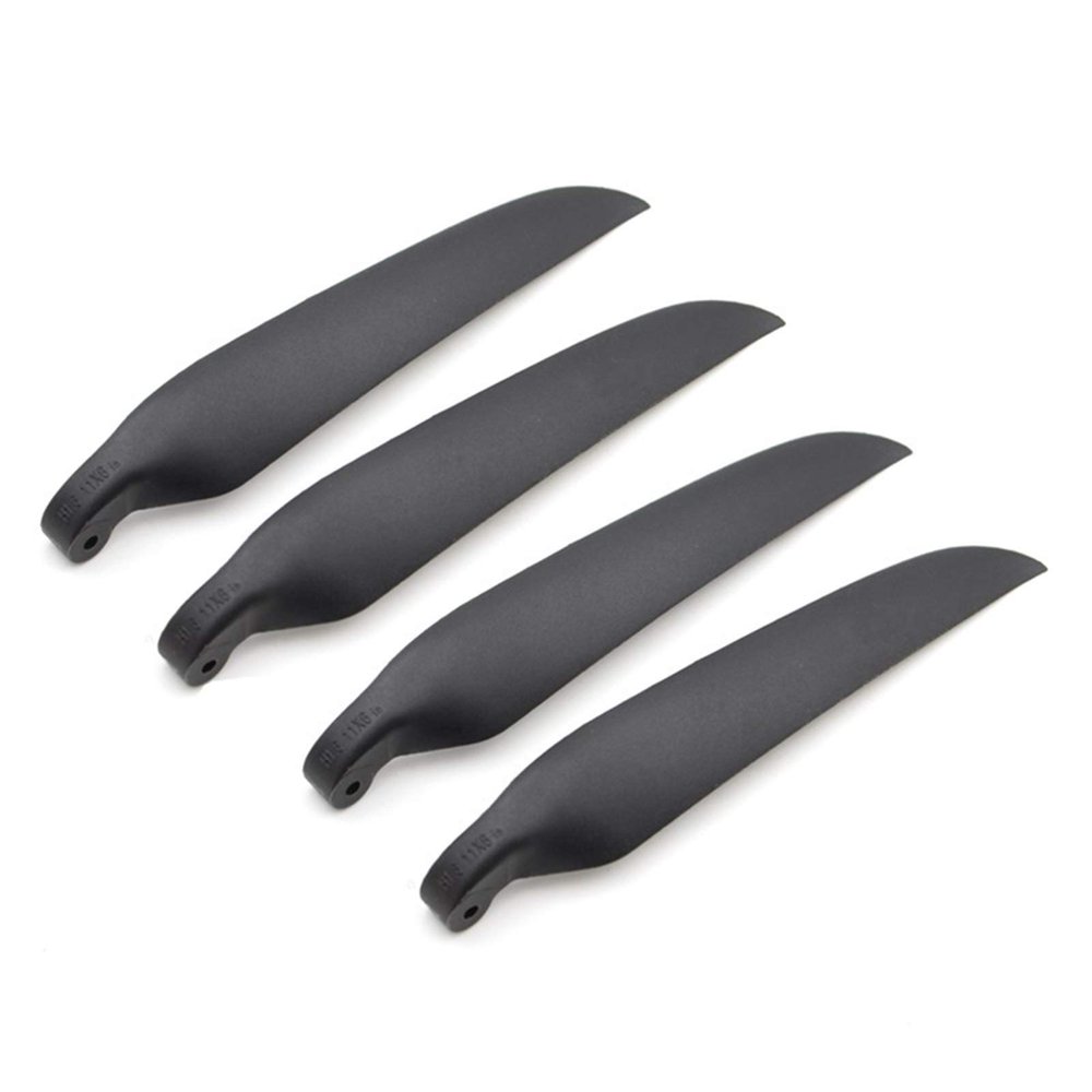 JNOEEDWN Propellers 4 Pcs Replacement Propeller Compatible with HY Electric Model Glider Flying Folding Paddle Dia 7-11inch Black Folding Propeller Compatible with RC Airplane Parts(2 Pairs 10x6)