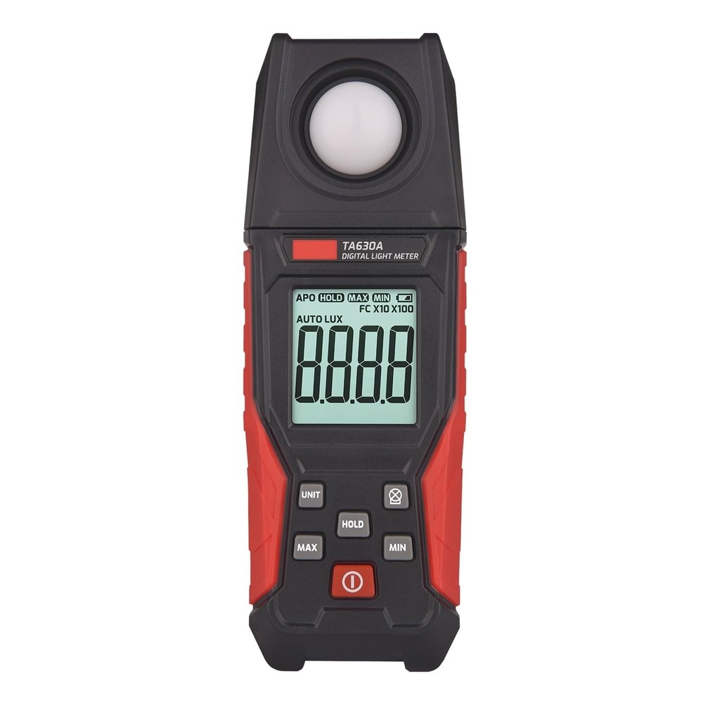LIBODD Digital Light Meter Illuminance Lux Meter Record LCD 0~200,000 Measurement Range Flexible Sensor Light Tester(TA630A)