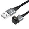 AGVEE 1.5ft Charger for Garmin Watch, L-Shape Charging Cable for Fenix, Forerunner, Vivoactive, Instinct, Venu, Tactix, Approach, D2, Quatix Series, Right Angle Braided, Dark Gray view 1